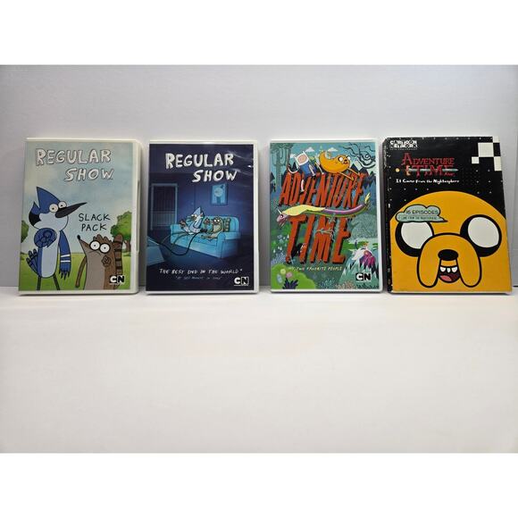 Cartoon Network Adventure Time & Rgular Show DVD Bundle- Lot - Picture 1 of 2